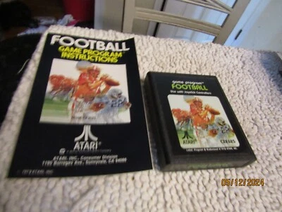 Vintage Atari Football Game Program Cartridge CX2625 1978 w Instructions 1979 - Image 1 of 4