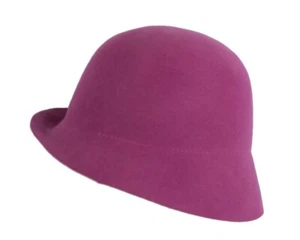 Fuchsia Bucket Cloche Felt Hat Base Hats Making Crafts Fascinators Millinery - Bild 1 von 5