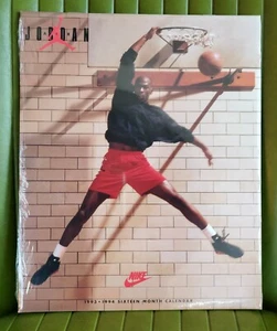 NIKE 1993-1994 Calendario Dieciséis Meses Michael Jordan Air Jordan TOTALMENTE NUEVO sellado - Imagen 1 de 7