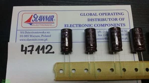 Lote de 10 condensadores electrolíticos Nippon Chemicon 10uF 160V 12x25mm105C KHA160VB10 - Imagen 1 de 2