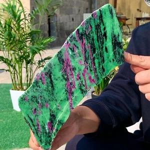 2.75LB Natural green Ruby zoisite (anylite) crystal Chakra Healing Energy - Picture 1 of 23