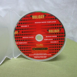 Plantillas de papel de diseño navideño galería de CD-ROM Southworth 2004 - Imagen 1 de 1