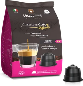 288 Cialde Capsule Lollo Caffe Miscela NERA NERO Compatibili DOLCE GUSTO NESCAFè - Imagen 1 de 1