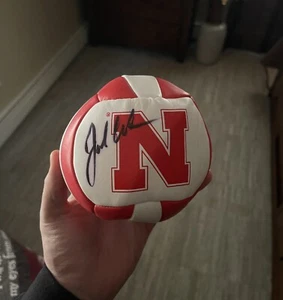 John Cook Signed Mini Volleyball Legendary Nebraska Volleyball Coach GOAT - Picture 1 of 1