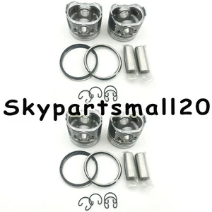 New 4 Sets STD Piston fit for Hyundai D4BH 2.5T Diesel GALLOPER Grace H100 H150 - Picture 1 of 1
