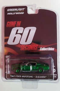 GREENLIGHT GREEN MACHINE- GONE IN 60 SECONDS" 67 MUSTANG ELEANOR 1/64 SCALE #2 - Picture 1 of 7