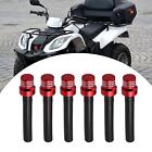 6pcs Gas Cap Vent Hose Tank Breather One Way Valve Tube for ATV Motorbike Red