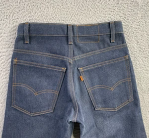 Jeans vintage Levis uomo adatto 27x28 blu 517 bootcut arancione linguetta anni 80 made in USA - Foto 1 di 22