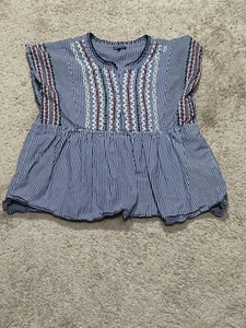 Hannah Damen Shirt Größe Small Mehrfarbig Gestreift Klassisch Komfort Freizeit - Bild 1 von 10