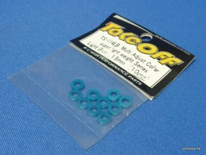 (Take Off TS-114LB) Super Lightweight M3 Collar 1.5mm Thick 10p Light Blue Japan - Picture 1 of 1
