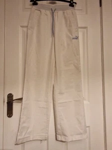 Puma BMW Williams F1 Team Sports Wear Wide Leg Joggers Size XS 8-10 Polycotton - Picture 1 of 9
