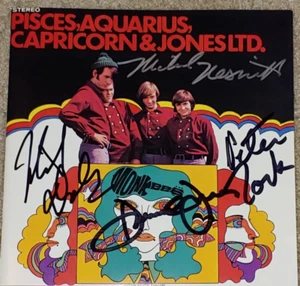 THE MONKEES SIGNED X4 PISCES AQUARIUS CAPRICORN JONES JAPANESE CD TORK NESMITH - Picture 1 of 2