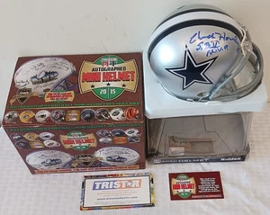 CHUCK HOWLEY Autographed Signed Mini Helmet MVP Inscription NFL Cowboys TriStar - Picture 1 of 3