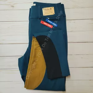 Tailored Sportsman Ladies Vintage Trophy Hunter Sock Bottom Breeches Indigo/Tan - Picture 1 of 1