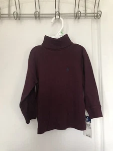 polo ralph lauren toddler boy long sleeved shirt turtleneck - Picture 1 of 6