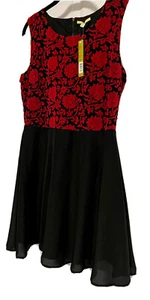 Gianni Bini Tenee Dress L Holly Champagne Wishes Holiday Party Dance MSRP $119 - Picture 1 of 9