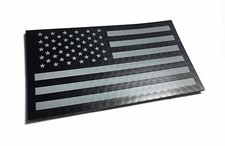 Forward Black and Wolf Grey INFRARED REFLECTIVE USA Flag Military Patch 