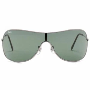 Nuevas gafas de sol Ray-Ban auténticas para hombre Gunmetal con lente verde RB3211 004/71 - Imagen 1 de 4