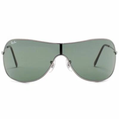 Nuevas gafas de sol Ray-Ban auténticas para hombre Gunmetal con lente verde RB3211 004/71 Foto 1 de 4