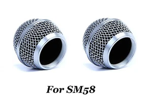 2PCS Replacement Microphone Grille Ball Head Mesh for SM58 BETA58 wired - Picture 1 of 1