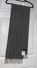 Linea Emmeti Cashmere Stripes Scarf 100% Cashmere Made In Italy NWT
