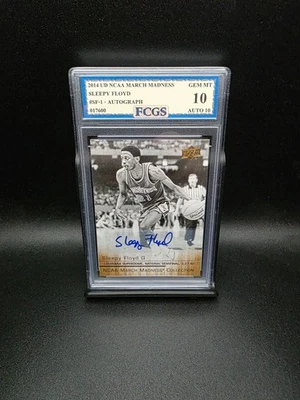 Sleepy Floyd #SF-1 (2014) UD NCAA Auto - Graded 10 [FCGS] GEM-MT - Image 1 of 2