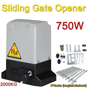 Kit de motor de abridor de puerta eléctrico deslizante automático 2000 kg control remoto y bastidor - Imagen 1 de 13