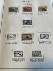 1989 Trans Mississippi Album Seite 5 Briefmarken Fremont & 10c Prairie  - Bild 1 von 5