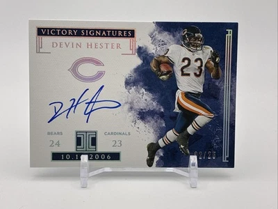 2019 Panini Impeccable Victory Signatures Silver Devin Hester /25 On-Card Auto - Image 1 of 2