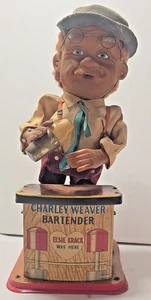 Vintage Rosko Tin Litho BARTENDER ~ Charlie Weaver non funzionante solo per ricambi - Foto 1 di 11