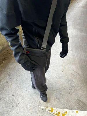 PRADA SPORT Nylon Bag Sacoche 27x28cm Used Large Style Multiple Pockets - Image 1 of 4