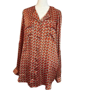 Jones New York Satin Boss Babe Bluse Büro Eleganz Gr. 10 - Bild 1 von 4