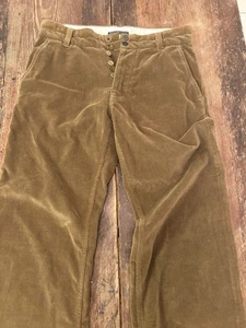 John Varvatos Pants Mens 48 / Medium Italian Brown Corduroy Button Fly Trousers - Picture 1 of 5