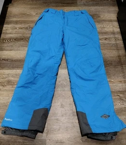 Columbia Snow Pants Mens Large Blue Bugaboo Omni Tech Snowboard Ski Fleece - Picture 1 of 11
