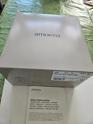 AMOENA ГРУДИ ФОРМА 400 РАЗМЕР 10 NATURA XTRA СВЕТА 2SN СОВЕРШЕННО НОВЫЙ В КОРОБКЕ И РУКОВОДСТВО - Изображение 1 из 4