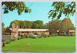 1974 Norbert's Motel Old Cars Roadside Michigan City Indiana 4x6 MINT Postcard - Picture 1 of 2