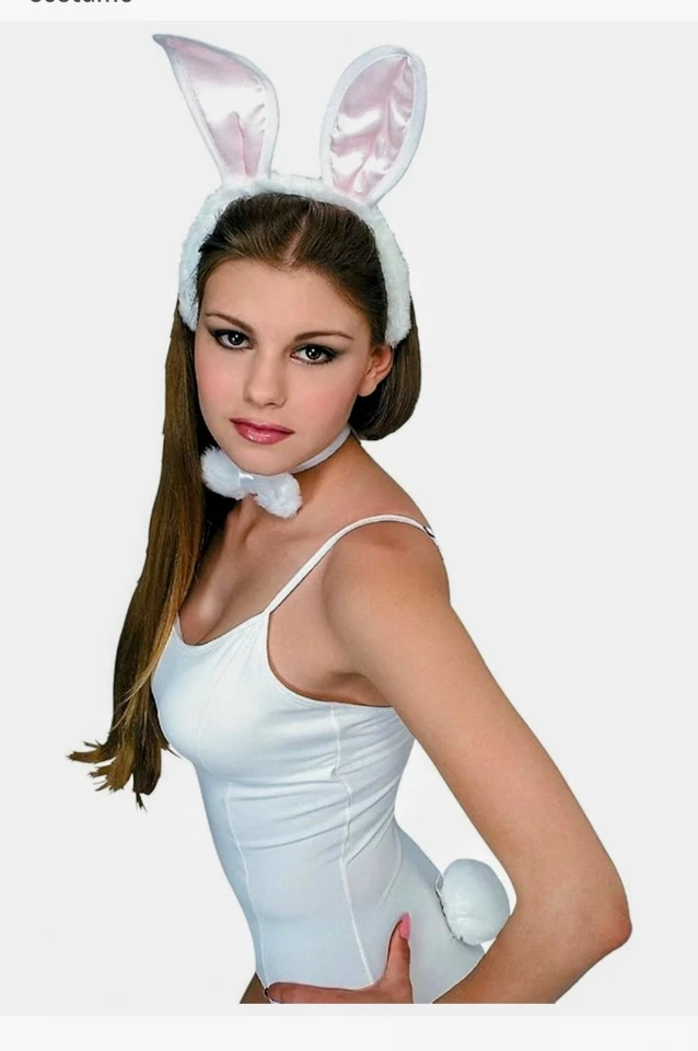 Nuevo Halloween Rubíes Playboy Conejito Disfraz Accesorios Set Juegos con disfraces Peludo Foto 1 de 3