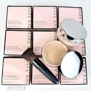 Mary Kay MINERAL POWDER FOUNDATION - WÄHLEN SIE IHREN FARBTON! Silber Top NEU IN BOX NOS - Bild 1 von 66