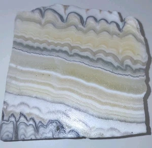 Zebra Calcite Slab Fine Taglio Fasce di Pizzo Calcite Traslucida Vivid Definizione Displ - Foto 1 di 10