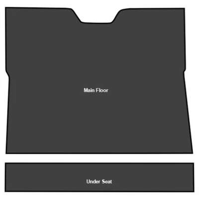 Amortiguador de sonido para camioneta Chevrolet 1955 cortada y cosida EVA primera serie 2 piezas Foto 1 de 4