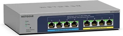 NETGEAR Ultra60 8 Ports Standalone Ethernet Switch - MS108UP100NAS - Image 1 of 4