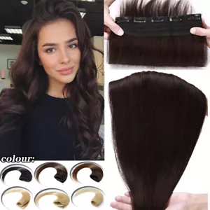 CLEARANCE Extensions Clip In Human Hair One Piece Real Remy Thick Harlf Head 20" - Picture 1 of 31