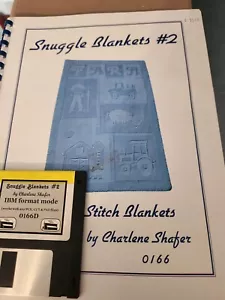 Snuggle Blankets #2 by Charlene Shafer 7 Garter Stitch Blankets Knitting Machine - Picture 1 of 1