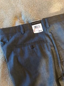 NWT LORD TAYLOR ELITE DRESS PANTS Metropolitan WOOL BLEND GREY size 34 NEW - Picture 1 of 12