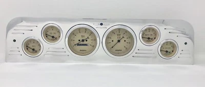 GMC Truck 1966 calibre 6 tablero juego de inserción Billet aluminio bronceado Foto 1 de 4