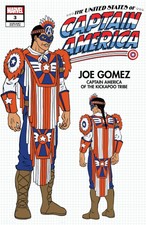 UNITED STATES CAPTAIN AMERICA #3 DESIGN VARIANT MARVEL COMICS 1ST JOE GOMEZ 012