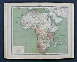 SOHR-BERGHAUS ATLANTE MANUALE DELLA NUOVA DESCRIZIONE DELLA TERRA, 25 CATEN, GLOGAU, 1886, RARO - Foto 1 di 7