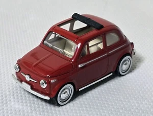 Modellino auto scala 1:43 Fiat 500 rosso modellismo statico da collezione. - Foto 1 di 4