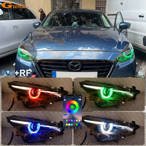 Para Mazda 3 Mazda3 Axela BM BN Bluetooth APP Multicolor RGB LED Kit Ojos de Ángel - Imagen 1 de 51
