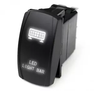 Race Sport Lighting RSLJ10W LED Rocker Switch w/ White LED Radiance - Bild 1 von 2